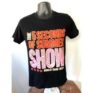 5 Seconds of Summer World Tour 2023 Band Tee Small